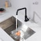Kibi Macon Single Handle Bar Sink Faucet with Soap Dispenser C-KKF2012MB-KSD100MB - alternate 4